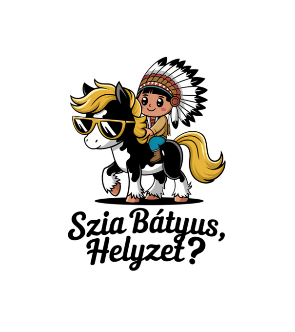 Szia Bátyus, helyzet? - Yakkari minta fehér pólón