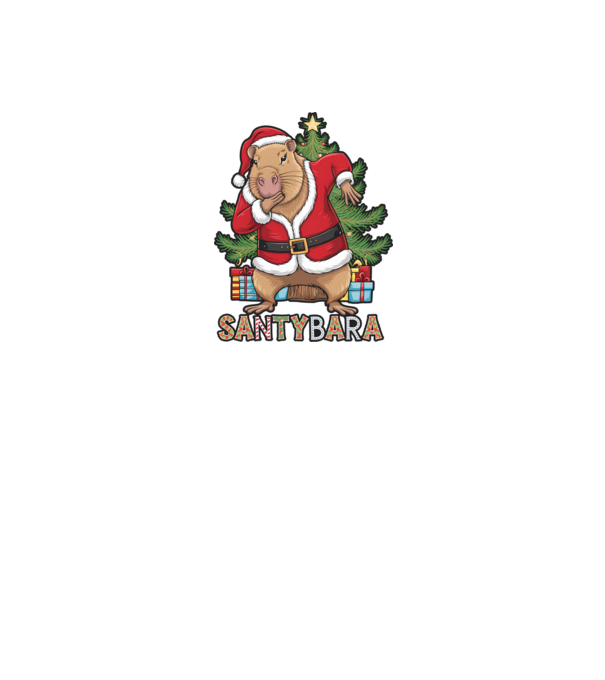Santybara minta fekete pólón