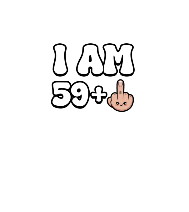 I am 59+1 minta fehér pólón