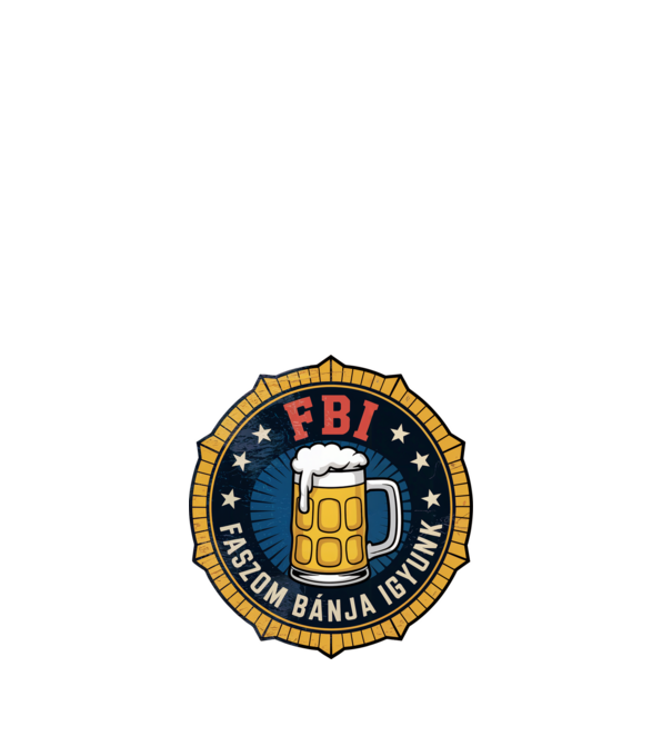 FBI legénybúcsú 2 minta fehér pólón