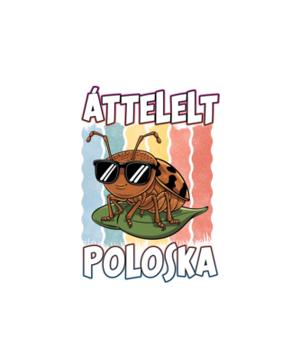 Áttelelt poloska vagyok Pride minta fehér pólón