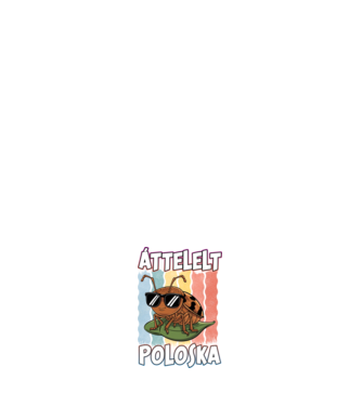 Áttelelt poloska vagyok Pride minta fehér pólón