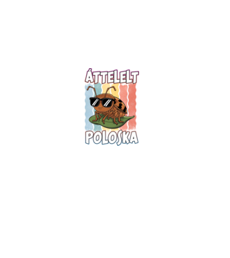 Áttelelt poloska vagyok Pride minta fekete pólón