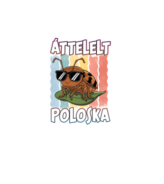 Áttelelt poloska vagyok Pride minta türkiz pólón