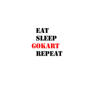 gokart repeat 2. minta fehér pólón