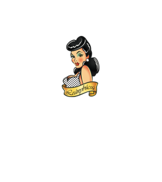 Leánybúcsú pin up stílus minta fehér pólón