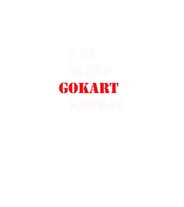 gokart repeat minta fekete pólón