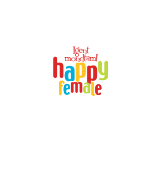 Happy FEMALE - LBP minta fehér pólón