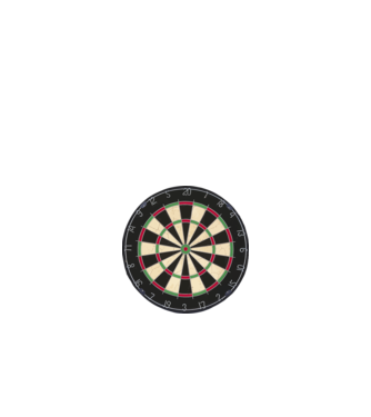 Dartboard - TDS minta világoskék pólón