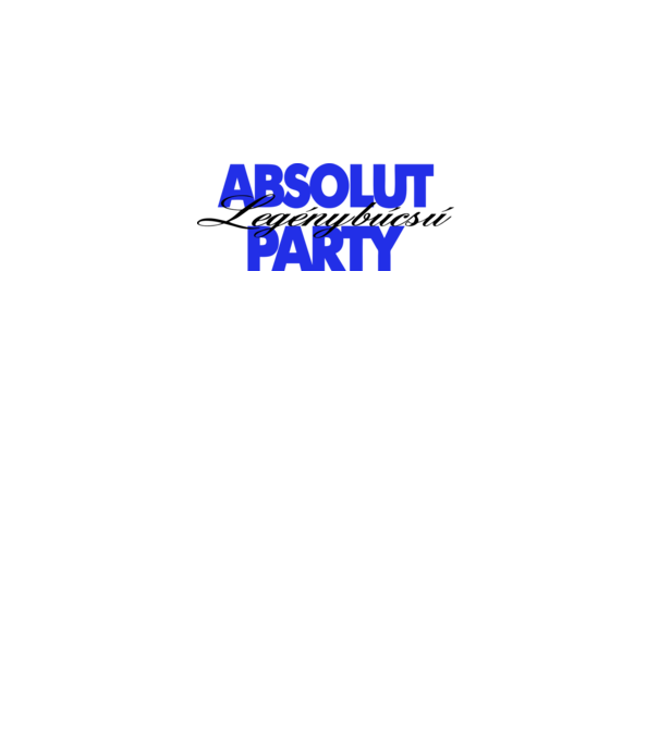 Absolut Legénybúcsú - LBP minta fehér pólón