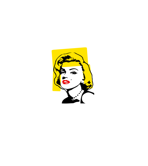 Marilyn Monroe - Y0 minta fehér pólón