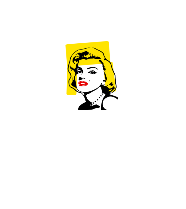 Marilyn Monroe - Y0 minta fehér pólón