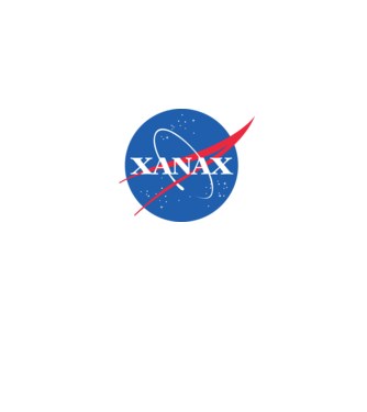XANAX (NASA stílus) minta fehér pólón