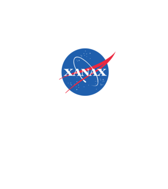 XANAX (NASA stílus) minta fehér pólón