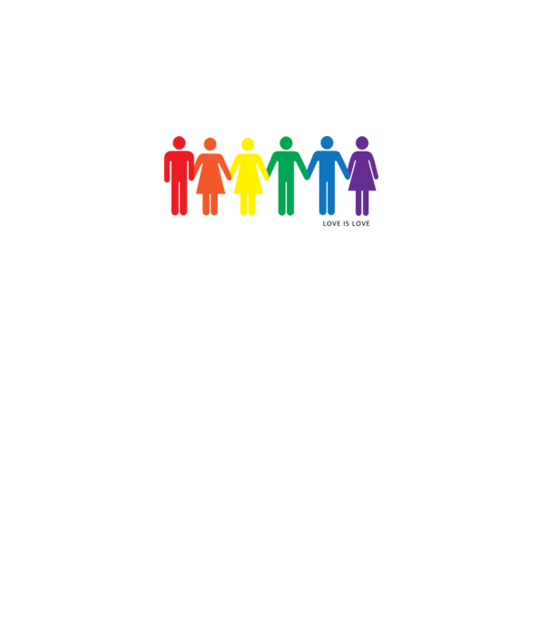 Love is love minta sötétszürke pólón