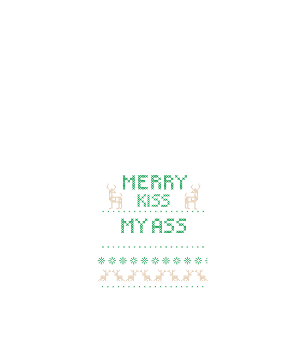 Merry Kiss My Ass minta fekete pólón