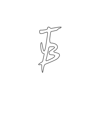 JB. minta fekete pólón