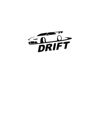 Drift minta fehér pólón