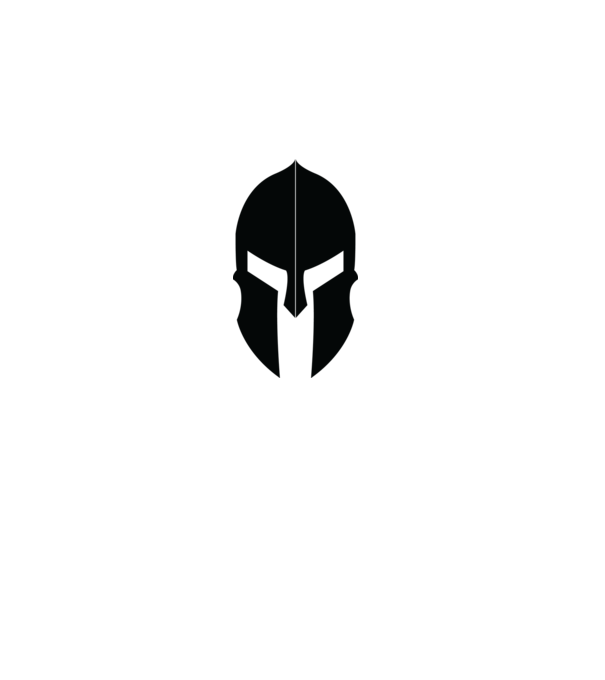 Spartan minta fehér pólón