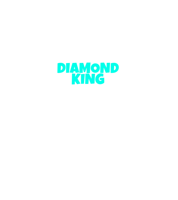 Diamond King minta fekete pólón