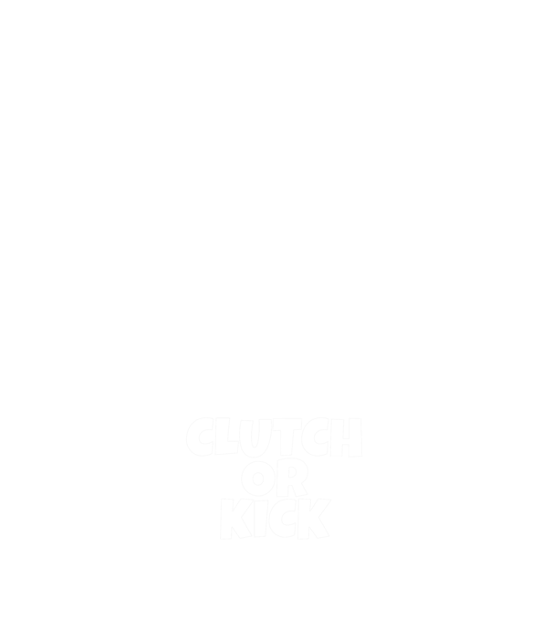 Clutch or Kick minta sötétkék pólón