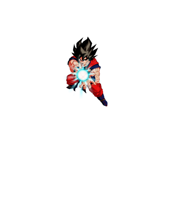 Goku Kamehameha minta szürke pólón