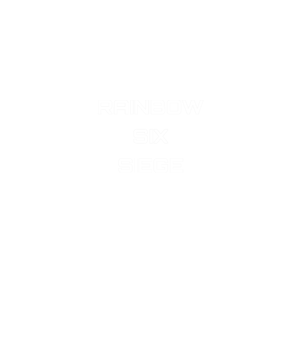 R6 minta fekete pólón