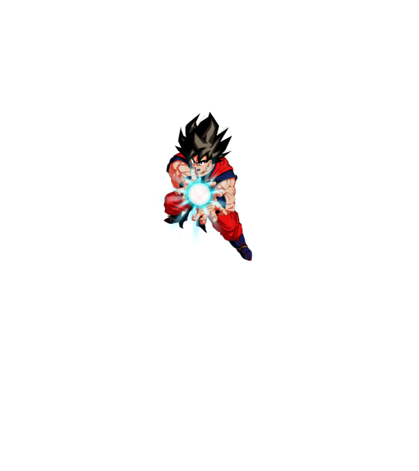 Goku Kamehameha minta szürke pólón