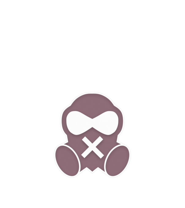 Mute minta fekete pólón