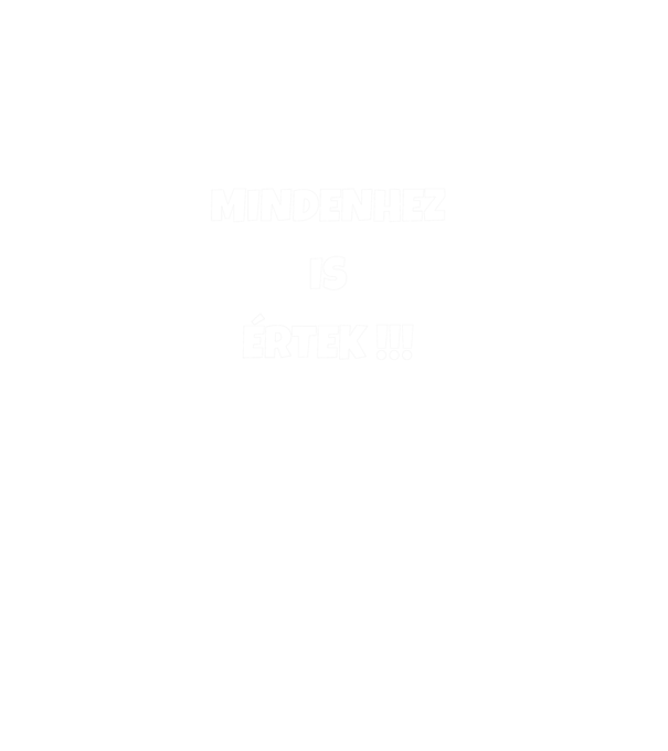 Mindenhez is értek minta fekete pólón