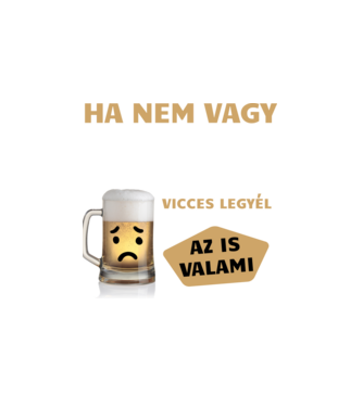 Vicces minta fehér pólón