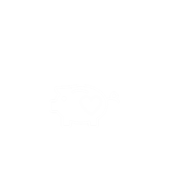 Disznó minta fekete pólón