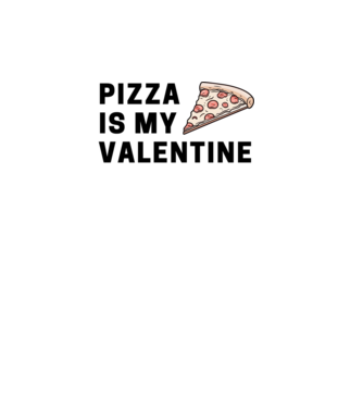 Valentine minta fekete pólón