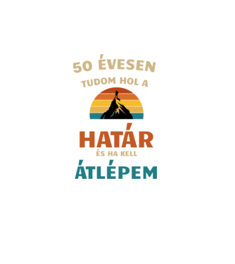50 évesen minta türkiz pólón