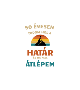 50 évesen minta fehér pólón