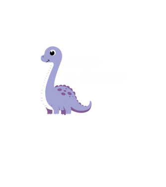 Anya szaurusz minta fekete pólón