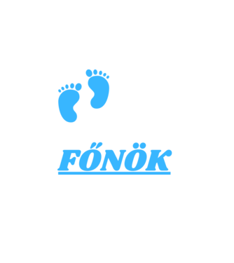 Főnök minta fekete pólón