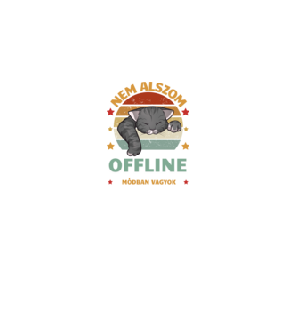 Offline minta királykék pólón