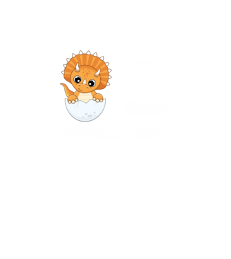 Baba szaurusz minta türkiz pólón