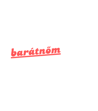 Barátnő minta fekete pólón