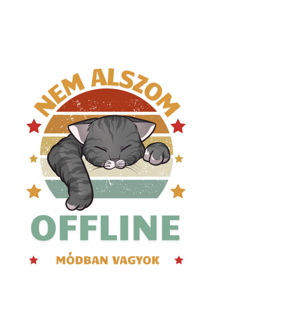 Offline minta fehér pólón