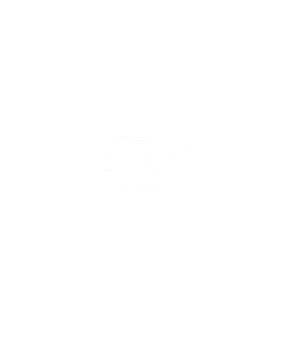Disznó minta farmerkék pólón