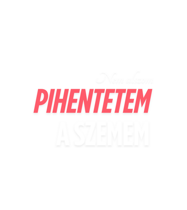 Nem alszom minta fehér pólón