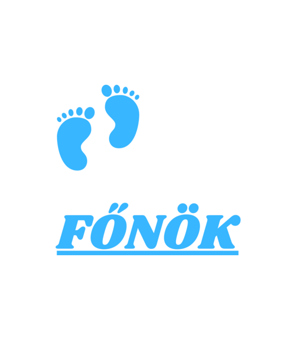 Főnök minta fehér pólón