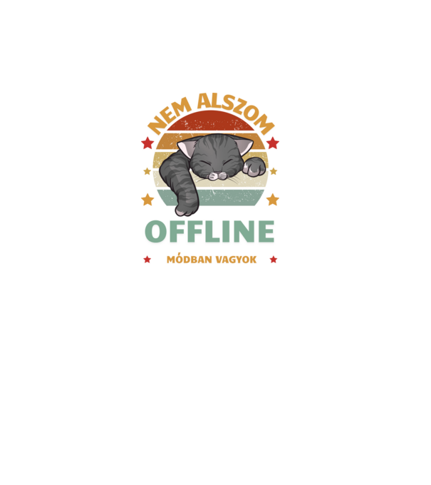 Offline minta fekete pólón