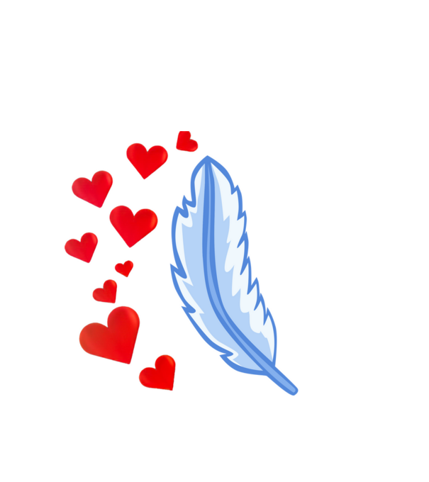 Kék madár minta fehér pólón