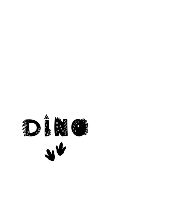 KÁVÉ és dinó minta fekete pólón