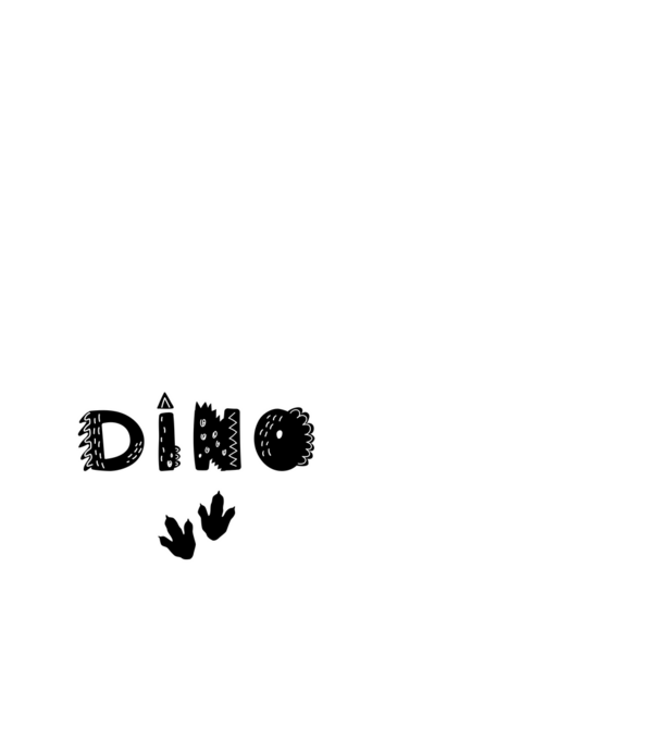 KÁVÉ és dinó minta fehér pólón