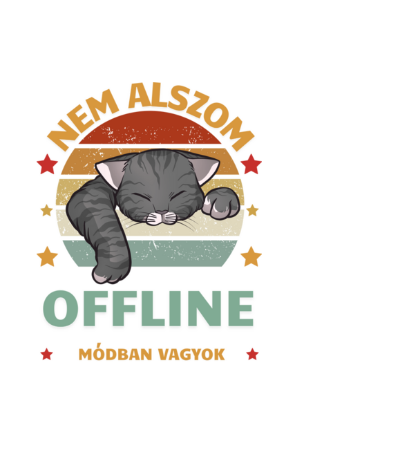 Offline minta fekete pólón