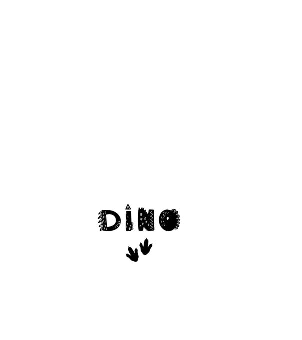 KÁVÉ és dinó minta fekete pólón